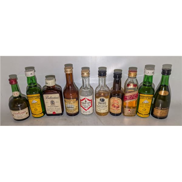 10 ASSORTED MINI LIQUOR BOTTLES
