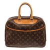 Louis Vuitton Brown Monogram Canvas Deauville Satchel Bag