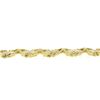 Image 4 : Vintage 14k Gold Florentine Etched Diamond Star Link Bracelet w/ Braided Frame