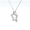 Image 3 : 14kt WG Star Pendant with chain