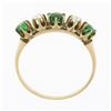 Image 7 : Antique Victorian 14k Gold.70 ctw Round Prong Tsavorite Diamond 5 Stone Band Rin