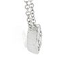 Image 4 : NEW 14k White Gold 0.55 ctw Round Bezel Diamond Solitaire Pendant Adjustable Cha