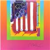 Image 2 : Flag with Heart on Blends III by Peter Max