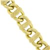 Image 5 : David Yurman 18K Gold 6.5" Wide Open Cable Link Chain Bracelet w/ Twisted Wire