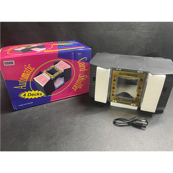 1 Automatic Card Shuffler for Playing Cards - Shuffles 4 Decks in Seconds - Brand New