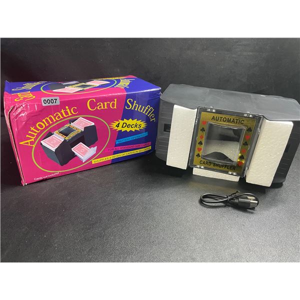 1 Automatic Card Shuffler for Playing Cards - Shuffles 4 Decks in Seconds - Brand New