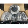 Image 3 : 8-Pack of LED Solar Ground Disk Lights/Lawn and Garden Lights - Brand New!
