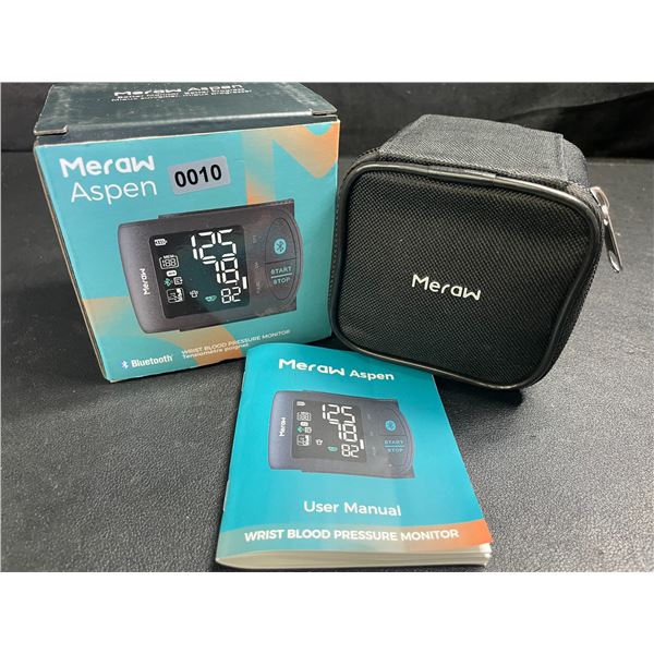 1 Meraw Aspen Smart Bluetooth Wrist Blood Pressure Monitor - Brand New