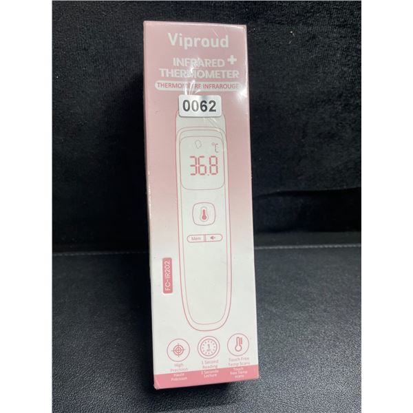 1 Viproud Infrared+ Thermometer; Touchless Non-Contact Forehead Thermometer - New Sealed