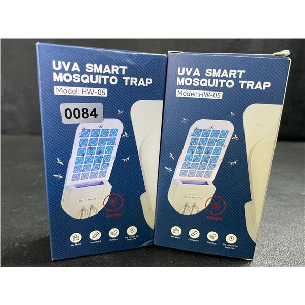 2 UV Smart Mosquito Traps/Bug Zappers (Wall Outlet Plug-In Design) - Brand New
