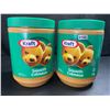 Image 1 : 2 Kraft Smooth Peanut Butter - Large 2KG Tubs - BB: AU 28/2025