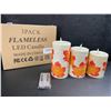 Image 2 : 3-Piece LED Flameless Candle Set; Maple Leaf Design w/ Remote Control; Dancing Flame - Brand New