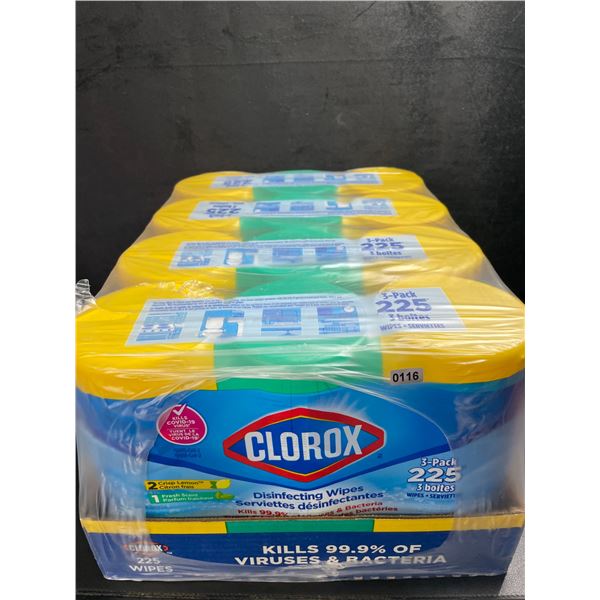 1 Case of Clorox Disinfecting Wipes - 12 Tubs Included! (75 Wipes Each) - New Sealed
