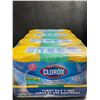 Image 1 : 1 Case of Clorox Disinfecting Wipes - 12 Tubs Included! (75 Wipes Each) - New Sealed