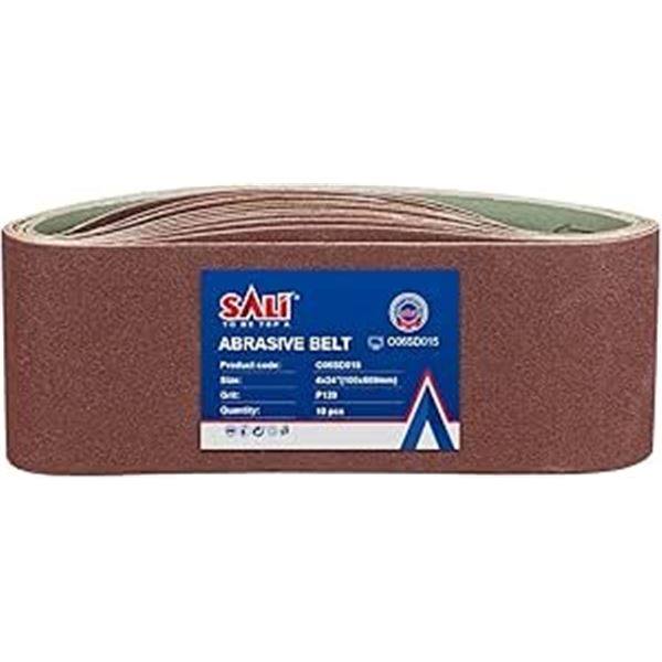 10-Pack of Sanding Belts - 4" x 24" Size - P120 Grit - Brand New