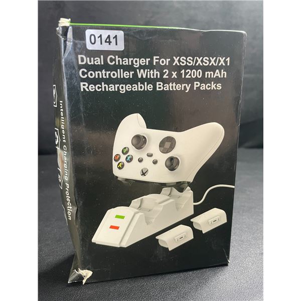 1 Dual-Charger for Xbox Series X/S Controller with 2X Rechargeable Battery Packs - New