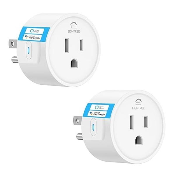 2 Boxes of Eightree Smart WiFi Outlet Plugs (2PCS Per Box/4 Total) - Brand New