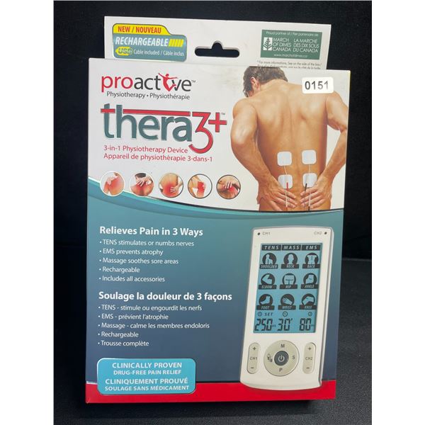 1 Proactive Thera3+ 3-in-1 Physiotherapy Device (TENS/EMS Unit/Massage Device) - BRAND NEW!