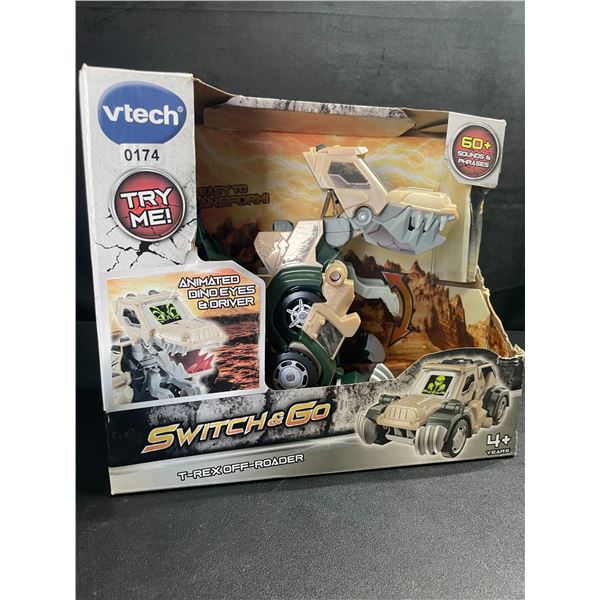 1 Vtech Switch&Go T-Rex Off-Roader Toy - Animated Dino Eyes & Driver - Brand New