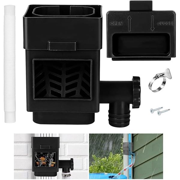 1 Rain Barrel Diverter Kit/Gutter Downspout Rain Water Collector System - Brand New