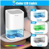 Image 2 : 1 Dehumidifier with 7-Color LED Lights (Covers 350 sq. ft) - Ultra-Quiet/Auto Shut Off - New