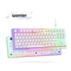Image 1 : 1 Womier K87 Pro Coloured Glaze RGB Backlit Mechanical Gaming Keyboard - New in Box