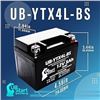 Image 2 : 1 Upstart Factory Activated Sealed Lead-Acid 12V 3Ah Battery/Motorcycle Battery - New Sealed!