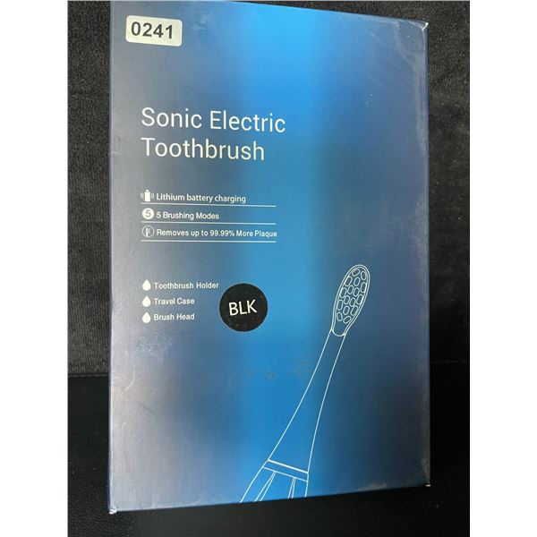 1 Sonic Electric Toothbrush Kit - Black - 5 Brush Modes - Brand New
