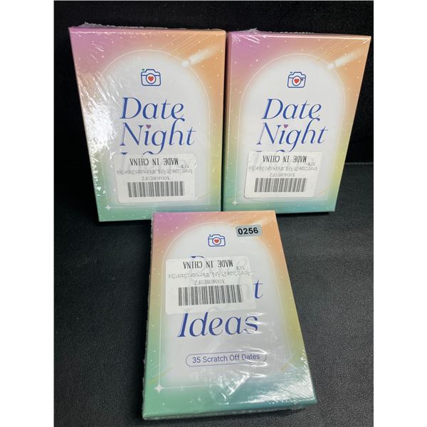 3 Sets of Date Night Ideas (35 Scratch Off Fun Date Ideas Per Pack) - New Sealed