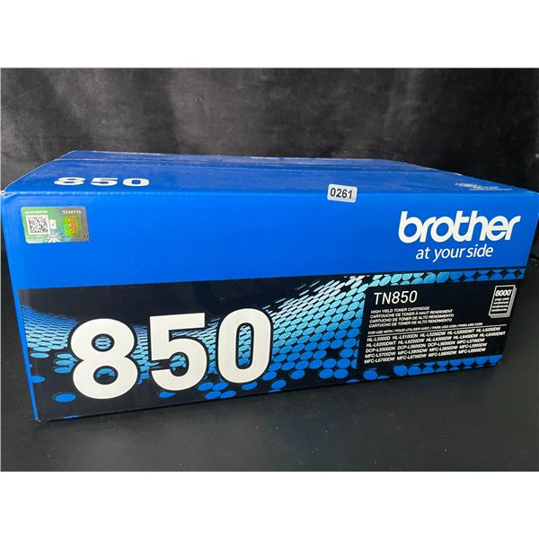 1 Brother Genuine TN850 Toner Printer Cartridge - Brand New Sealed!