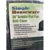 Image 2 : 1 36-Inch BBQ Grill Cover/Griddle Flat Top Grill Cover - Size: 66.5" x 22.5" x 26.75" - Brand New