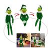 Image 2 : 2 Grinch/Christmas "Elf on The Shelf" Dolls - 12.5" Size - Naughty Grinch Elf Decor Dolls - New