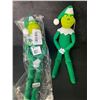 Image 4 : 2 Grinch/Christmas "Elf on The Shelf" Dolls - 12.5" Size - Naughty Grinch Elf Decor Dolls - New