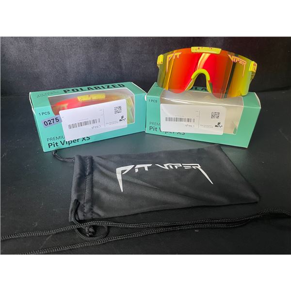 2 Pairs of Kids/Youth Pit Viper Polarized Sunglasses (For Ages 2-6yrs) - New