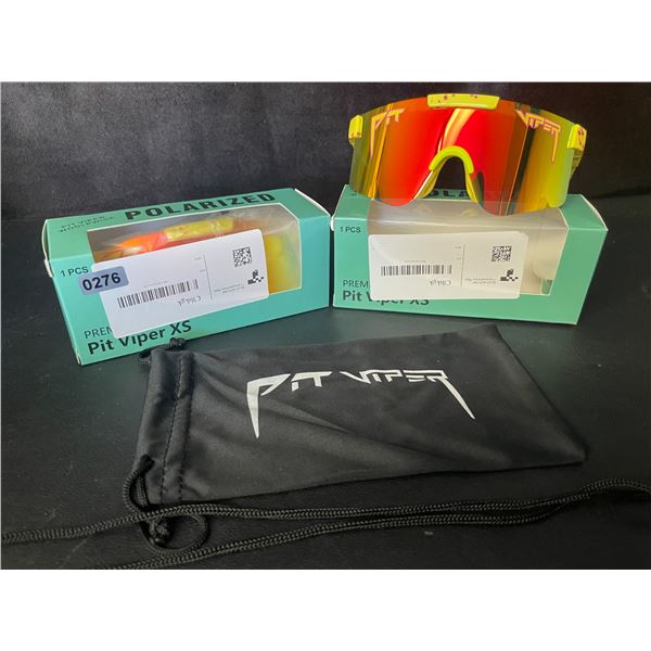 2 Pairs of Kids/Youth Pit Viper Polarized Sunglasses (For Ages 2-6yrs) - New