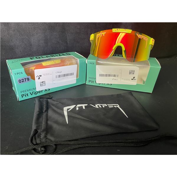 2 Pairs of Kids/Youth Pit Viper Polarized Sunglasses (For Ages 2-6yrs) - New