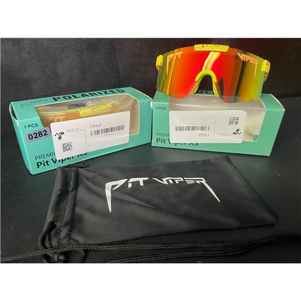 2 Pairs of Kids/Youth Pit Viper Polarized Sunglasses (For Ages 2-6yrs) - New