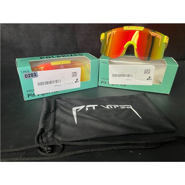 2 Pairs of Kids/Youth Pit Viper Polarized Sunglasses (For Ages 2-6yrs) - New