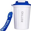 Image 1 : 1 Diller Vacuum Insulated Mug with Lid - 12oz - White - Brand New