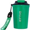 Image 1 : 1 Diller Vacuum Insulated Mug with Lid - 12oz - Green - Brand New