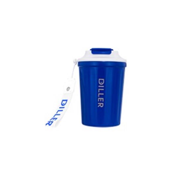 1 Diller Vacuum Insulated Mug with Lid - 12oz - Blue - Brand New