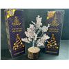 Image 2 : 2 Crystal Healing Rose Quartz Tree of Life/Crystal Feng Shui Bonsai Meditation Decor Trees - New