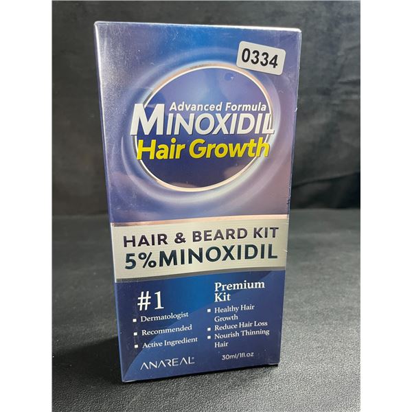 1 Anareal Advanced 5% Minoxidil for Hair Growth - Hair & Beard Kit - 30ml - New Sealed