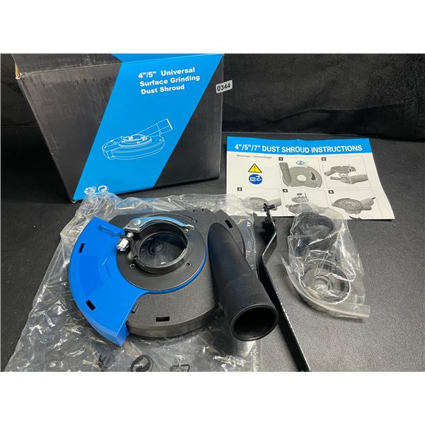 1 4"/5" Universal Surface Grinding Dust Shroud - Brand New
