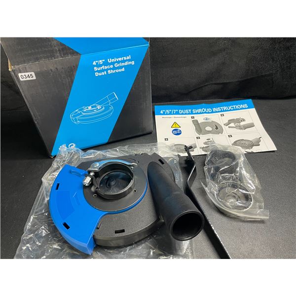 1 4"/5" Universal Surface Grinding Dust Shroud - Brand New