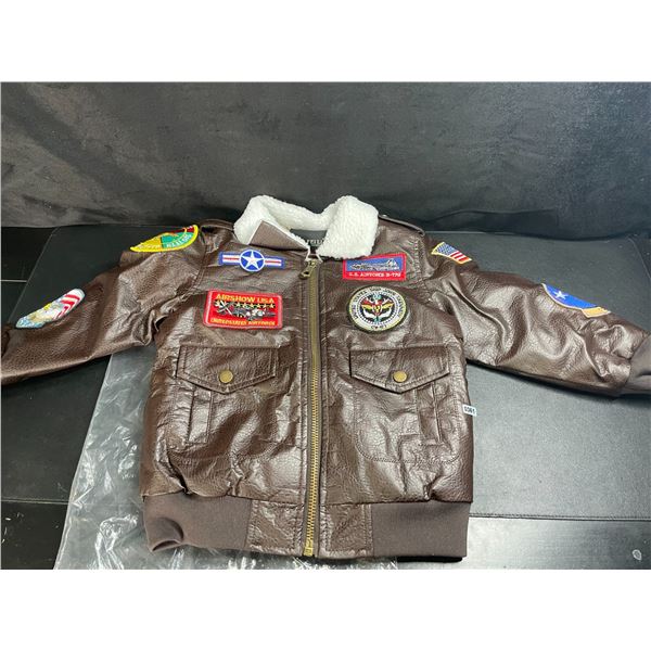 1 Kids Bomber Jacket/Patch Style Jacket - Size 2T (Toddlers) - Brand New