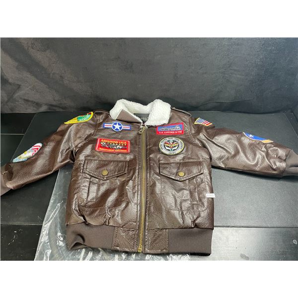 1 Kids Bomber Jacket/Patch Style Jacket - Size 2T (Toddlers) - Brand New