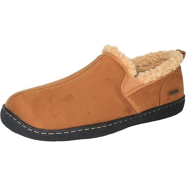 Pedoqu Men's Comfy Memory Foam Wool Slippers/Loafer Shoes (Size 8) Camel - New in Box!