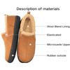 Image 2 : Pedoqu Men's Comfy Memory Foam Wool Slippers/Loafer Shoes (Size 8) Camel - New in Box!