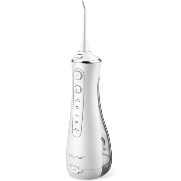 1 Cordless Water Flosser Kit for Cleaning Teeth/Portable Oral Irrigator Kit (Model: TH2D4) - New